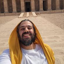Portrait of Ali Odeh, founder of The Lotus Priest.