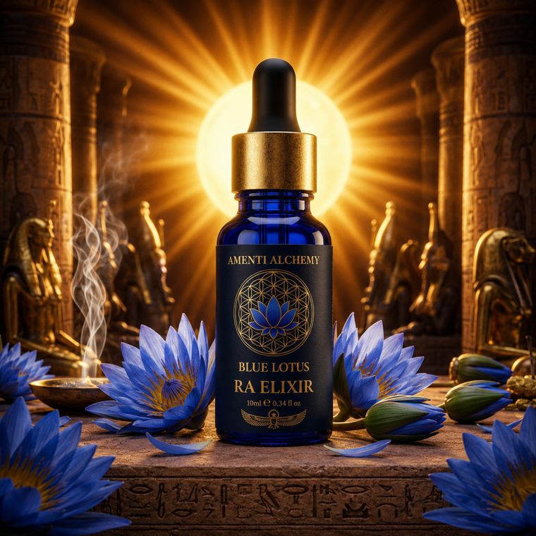 Light of Ra Blue Lotus elixir bottle